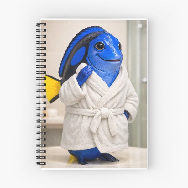 Item preview, Blue Tang Bathrobe designed and sold by Sillytoe.