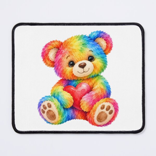 Item preview, Cute Rainbow Colorful Teddy Bear Shapes Mania designed and sold by Shapes-Mania.