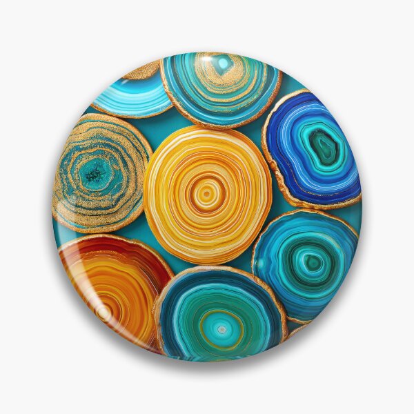 Item preview, Fantasy Geode-Style Vibrantly Colorful Abstract Designs Pattern designed and sold by DEC02.
