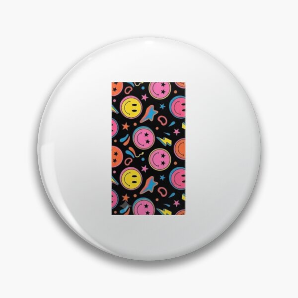 Item preview, Retro Pattern Smiley Faces Neon Groovy designed and sold by iarysdesing.