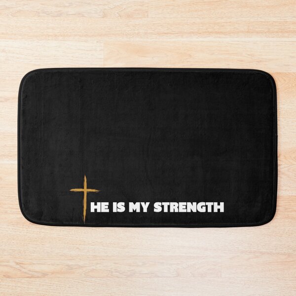 Item preview, HE IS MY STRENGTH CHRISTIAN APPAREL designed and sold by VFamdesigns.
