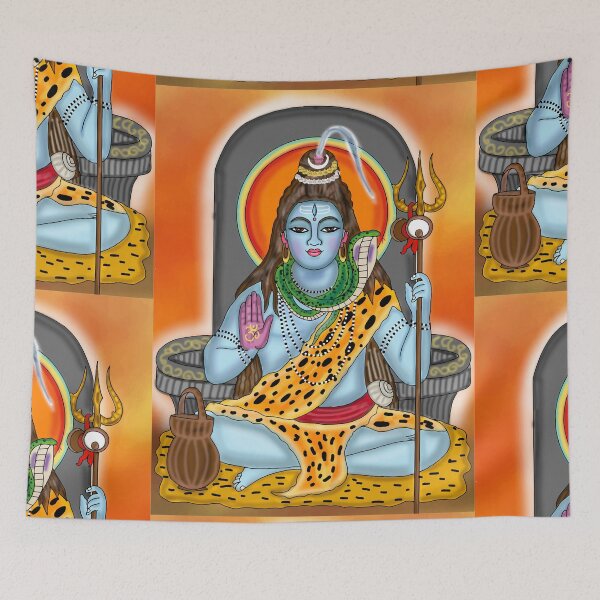 Item preview, Lord Shiva Digital Drawing | Hindu God Spiritual Artwork designed and sold by Harshit_Digital_Arts.