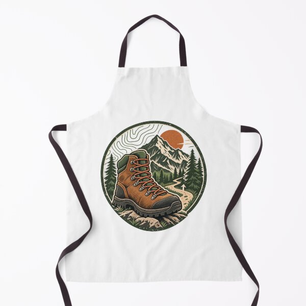 Item preview, Vintage Hiking Boot Mountain Adventure designed and sold by  ADBIB Design.
