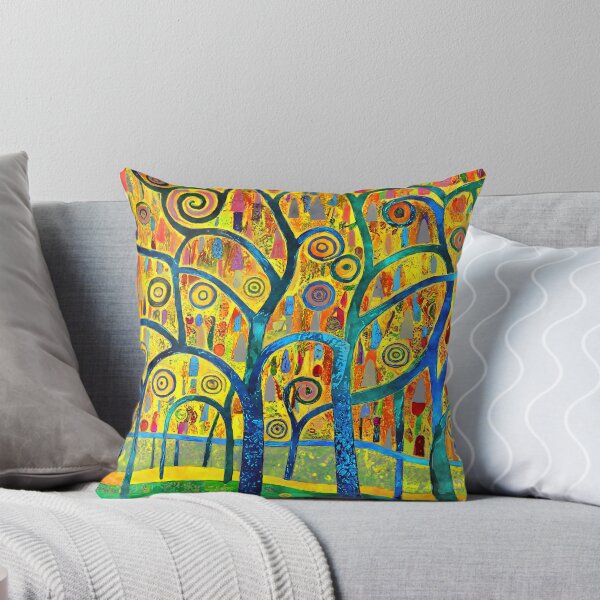 Item preview, Funky Fantasy Forest Colorful Abstract Trees Digital Art designed and sold by DEC02.