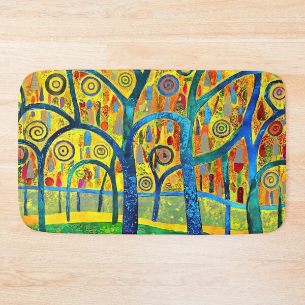 Item preview, Funky Fantasy Forest Colorful Abstract Trees Digital Art designed and sold by DEC02.