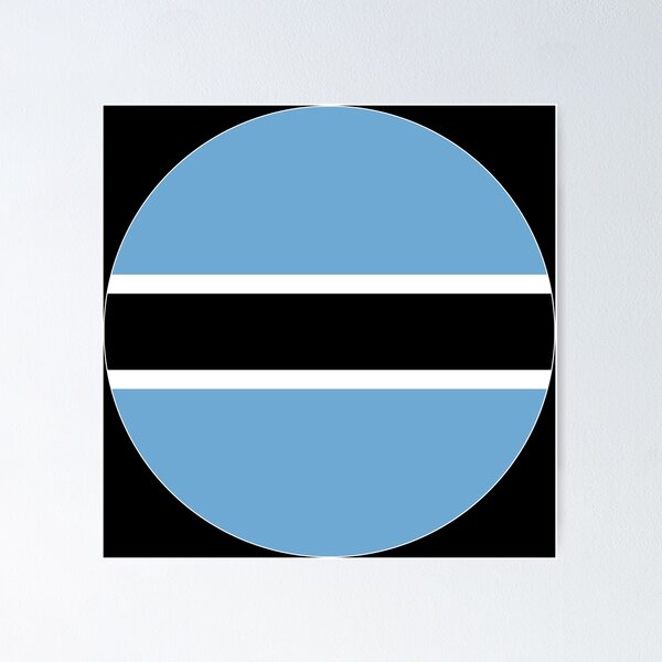 Item preview, Round Botswana Flag Icon | Circular Batswana Flag Button Element designed and sold by NTGUILTY.
