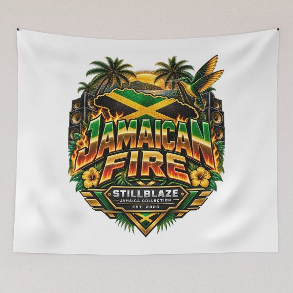 Item preview, Jamaican Fire – Jamaica Pride Streetwear by STILLBLAZE designed and sold by BilcoStillbaze.