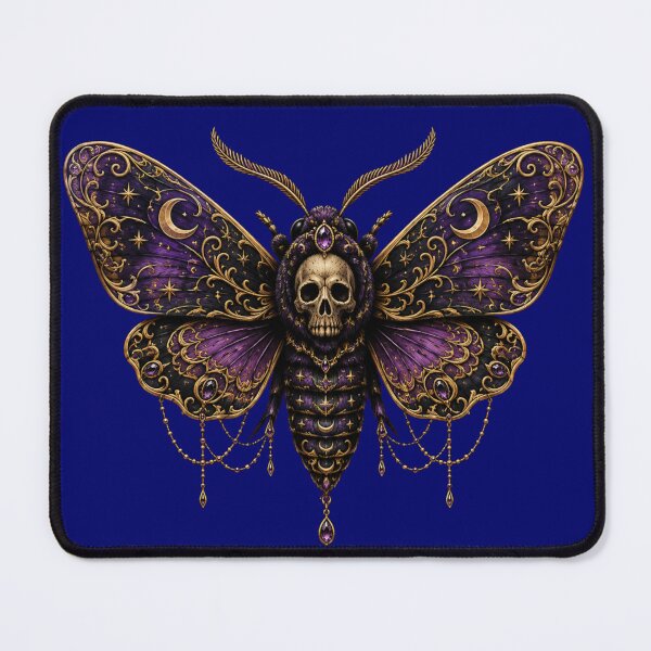 Item preview, Gothic Death's-Head Moth Illustration - Dark Alternative Art designed and sold by Evelashop.
