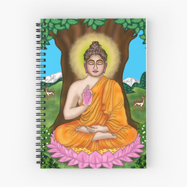 Item preview, Gautama Buddha Digital Drawing | Buddhist Meditation Spiritual Artwork designed and sold by Harshit_Digital_Arts.