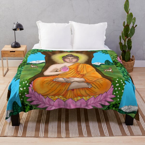 Item preview, Gautama Buddha Digital Drawing | Buddhist Meditation Spiritual Artwork designed and sold by Harshit_Digital_Arts.