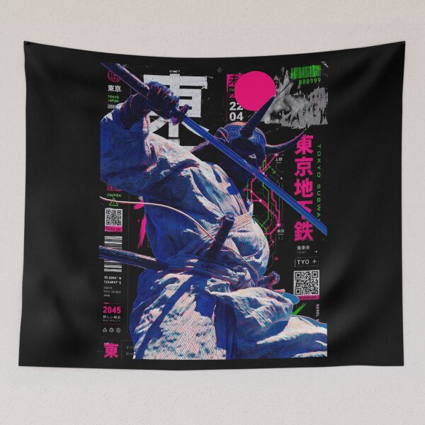 Item preview, Tokyo Samurai Aesthetic Vaporwave Japanese  designed and sold by ShurikenStar.