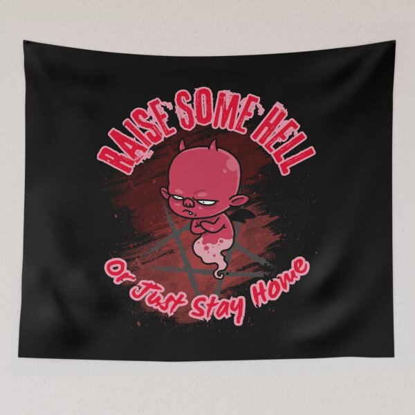 Item preview, Raise Some Hell Stay Home Devil Shirt Funny Introvert Halloween Gift designed and sold by E20STUDIO.