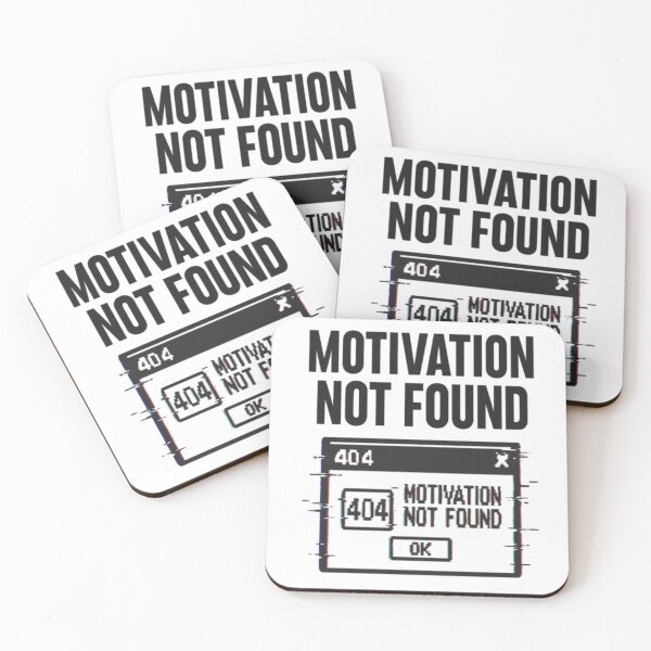 Item preview, 404 Motivation Not Found – Digital Error Aesthetic designed and sold by H.C HustleConvention .
