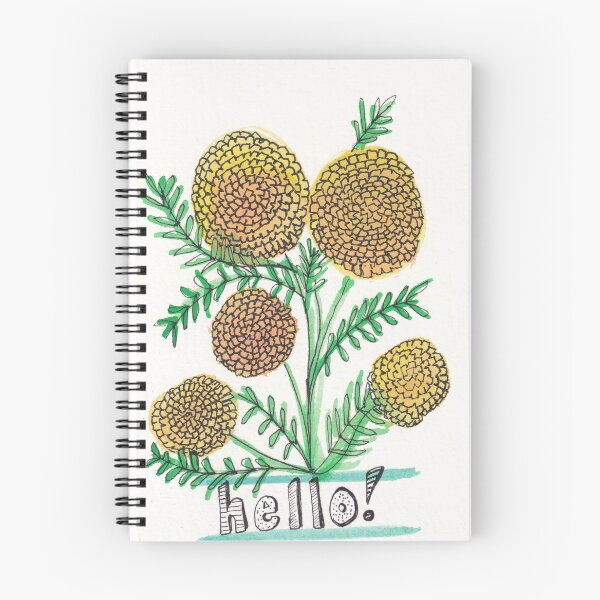 Item preview, Hello! Marigold Flowers - Handmade designed and sold by Anna  Mills.