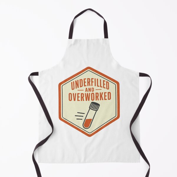Item preview, Underfilled And Overworked Labor Humor Hexagon designed and sold by BoosterShop.