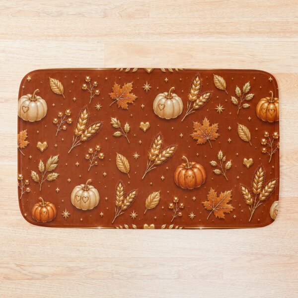Item preview, Elegant Thanksgiving Pattern – Terracotta & Gold Autumn Mug designed and sold by HO•Designs.