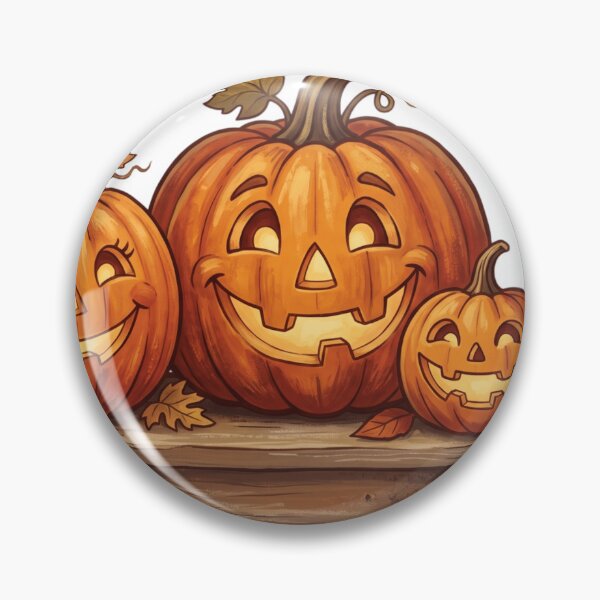 Item preview, Jack-o-lantern Family Lined Up On A - Autumn Design designed and sold by larbimalki.