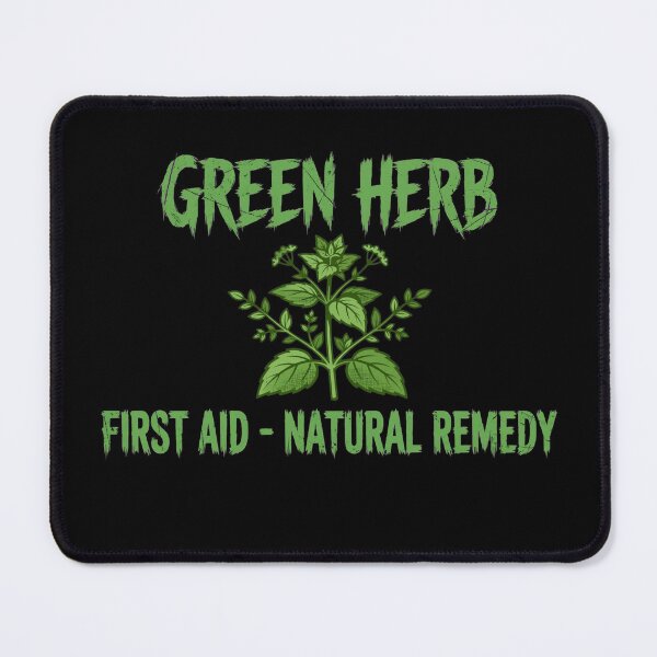 Item preview, Green Herb - Zombie Game designed and sold by GeeklyShirts.