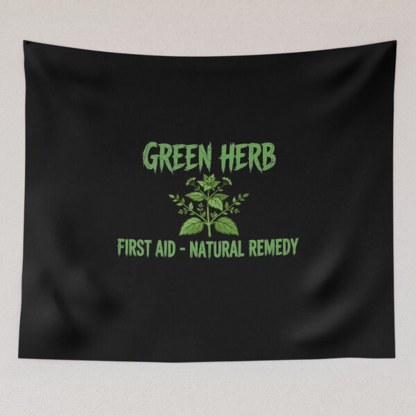 Item preview, Green Herb - Zombie Game designed and sold by GeeklyShirts.