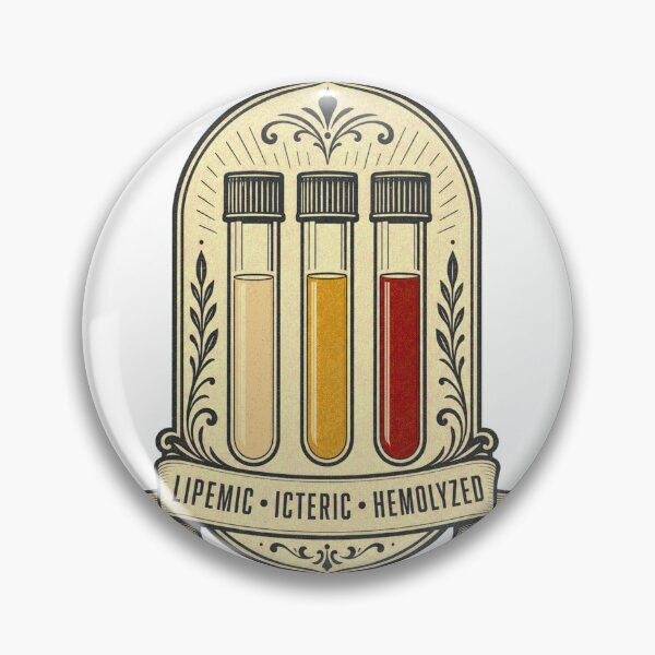 Item preview, Lipemic Icteric Hemolyzed Serum Indices Laboratory Emblem designed and sold by BoosterShop.