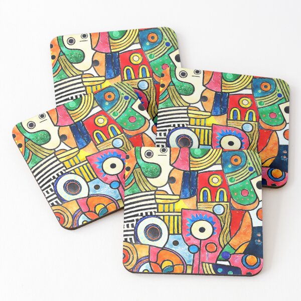 Item preview, Colorful Cubism Vibrant And Bright Abstract Design Art designed and sold by DEC02.