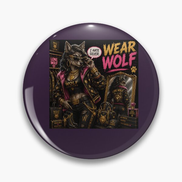 Item preview, Wear Wolf Funny Werewolf Fashion Halloween Pun designed and sold by Hornace88studio.