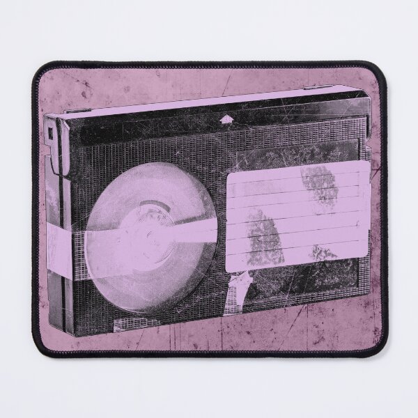 Item preview, Pink Weathered VHS Cassette Faded Label Vintage Media designed and sold by Ghoul Enterprises.