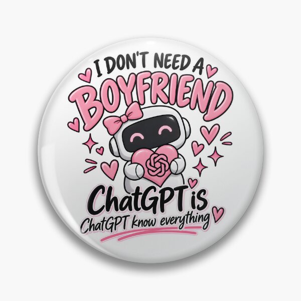 Item preview, I Don’t Need a Boyfriend – ChatGPT Knows Everything designed and sold by TinyWeird.