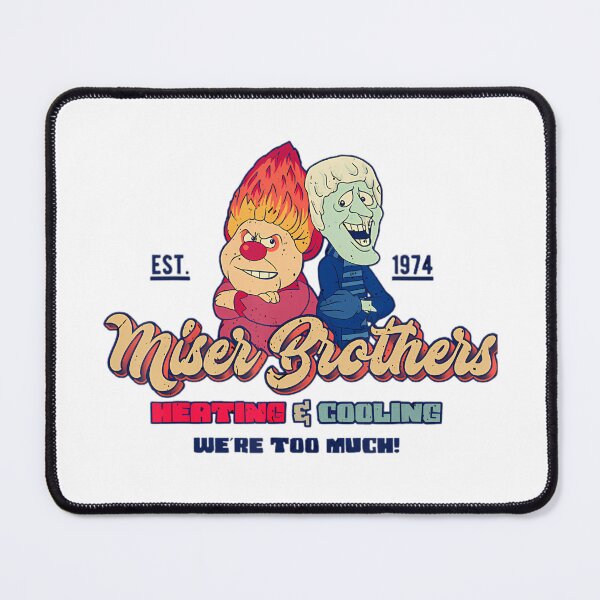 Item preview, Miser Brothers Heating Cooling Vintage Retro designed and sold by ImogenDavisArt.
