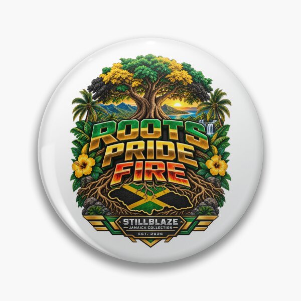 Item preview, Roots Pride Fire – Jamaican Heritage Streetwear by STILLBLAZE designed and sold by BilcoStillbaze.