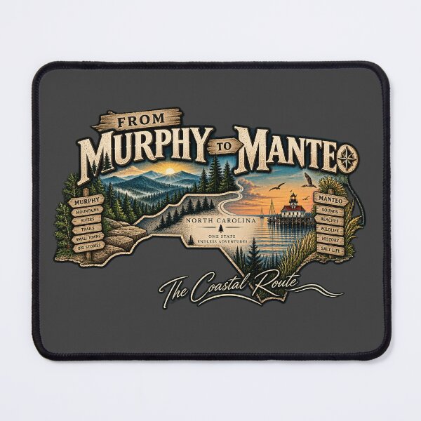 Item preview, From Murphy to Manteo North Carolina designed and sold by The Coastal Route.