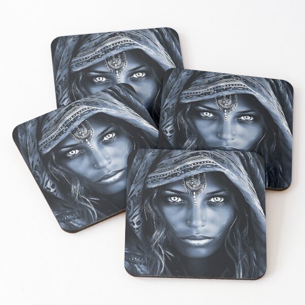 Item preview, Exotic Desert Woman In Blue-Cyan Digital Art designed and sold by DEC02.