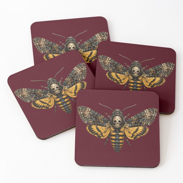 Item preview, Gothic Death's-Head Moth Illustration - Dark Alternative Art designed and sold by Evelashop.