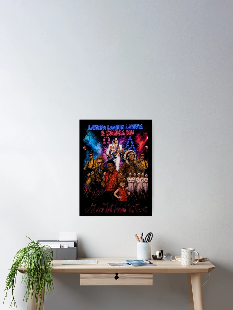 Thumbnail 2 of 3, Poster, lambda lambda lambda & omega mu designed and sold by American Artist Designs.