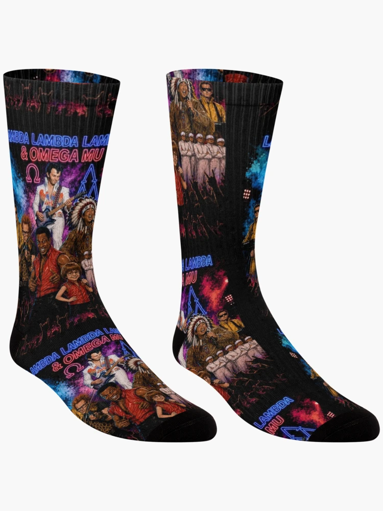 Thumbnail 3 of 5, Socks, lambda lambda lambda & omega mu designed and sold by American Artist Designs.