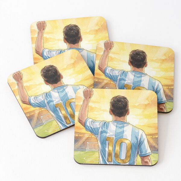 Item preview, Argentina 10 To The Sky Football Poster designed and sold by DofinaSur.