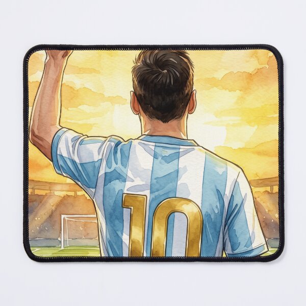 Item preview, Argentina 10 To The Sky Football Poster designed and sold by DofinaSur.