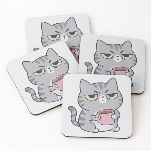 Item preview, Grumpy Coffee Cat designed and sold by Gkinoki.