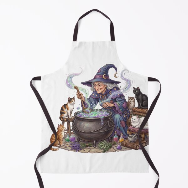 Item preview, Witch Brewing A Potion In A - Storybook Design designed and sold by larbimalki.
