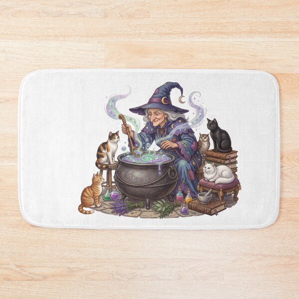 Item preview, Witch Brewing A Potion In A - Storybook Design designed and sold by larbimalki.