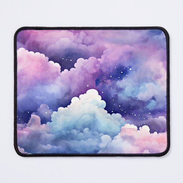 Item preview, Blue And Pink Fantasy Cotton Clouds Abstract Art designed and sold by DEC02.