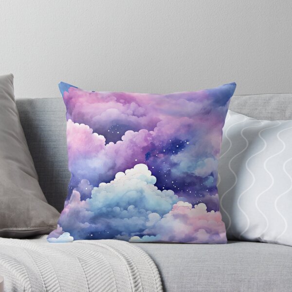 Item preview, Blue And Pink Fantasy Cotton Clouds Abstract Art designed and sold by DEC02.