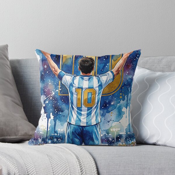Item preview, Argentina 10 GOAT Watercolor Football Poster designed and sold by DofinaSur.
