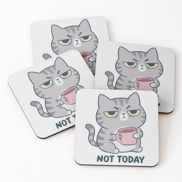 Item preview, Grumpy Coffee Cat Not Today  designed and sold by Gkinoki.