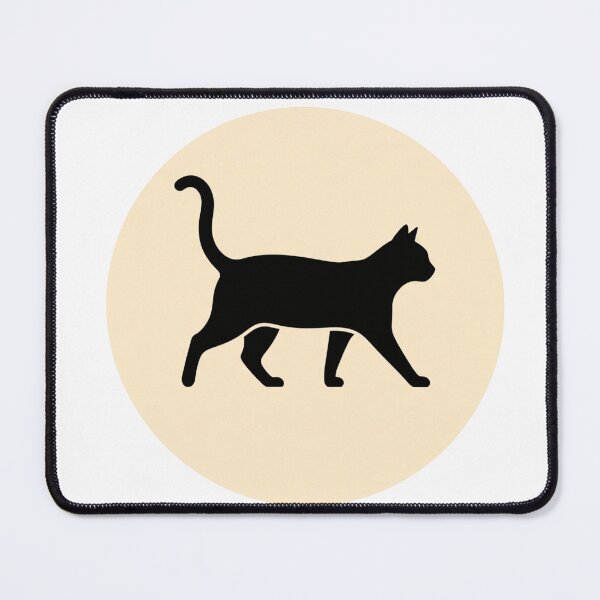 Item preview, Minimalist Black Cat Silhouette Walking Across - Minimalist Design designed and sold by larbimalki.