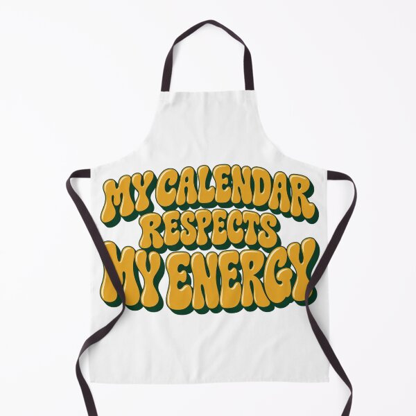 Item preview, My Calendar Respects My Energy Retro Lettering designed and sold by Bikivuno.