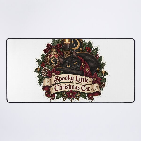 Item preview, Spooky Little Christmas Cat designed and sold by AIARTIST1.