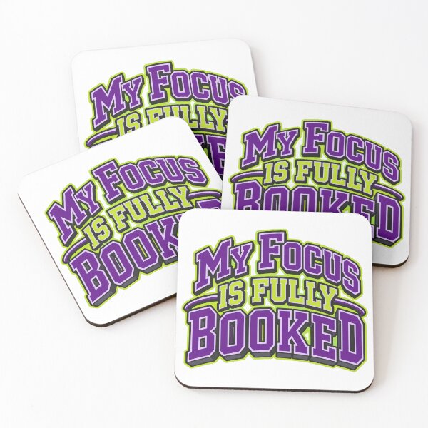 Item preview, My Focus Is Fully Booked Bold Varsity Type Art designed and sold by Bikivuno.