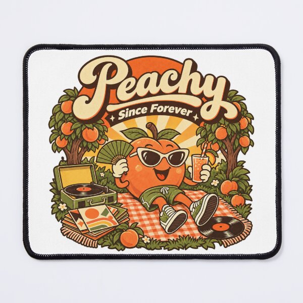 Item preview, Peachy Since Forever Retro Picnic Vibes designed and sold by Dresut.