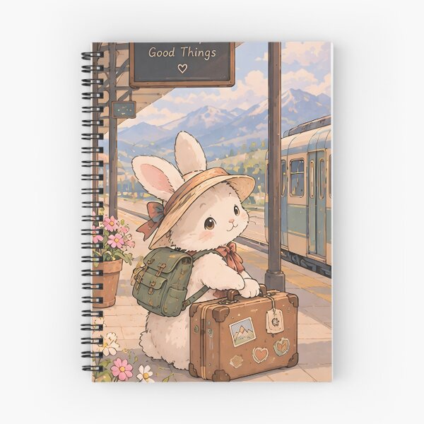 Item preview, Little Traveler Bunny – Rabbit with Suitcase Design designed and sold by KWW SHOP.